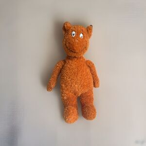 Dr Seuss Hop On Pop Plush Brown Bear 16 in 1963 Vintage Stuffed Animal Toy